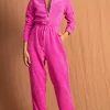 Blaze Boilersuit In Hot Pink