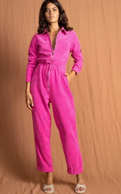 Blaze Boilersuit In Hot Pink