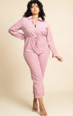 Blaze Boilersuit In Rose Pink