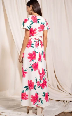 Cayenne Dress In Cream Base Tulip