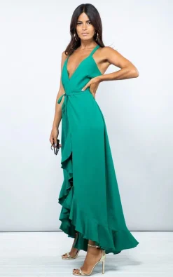 Dolce Vita Dress In Emerald Green
