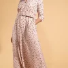 Dove Dress In Abstract Black On Beige