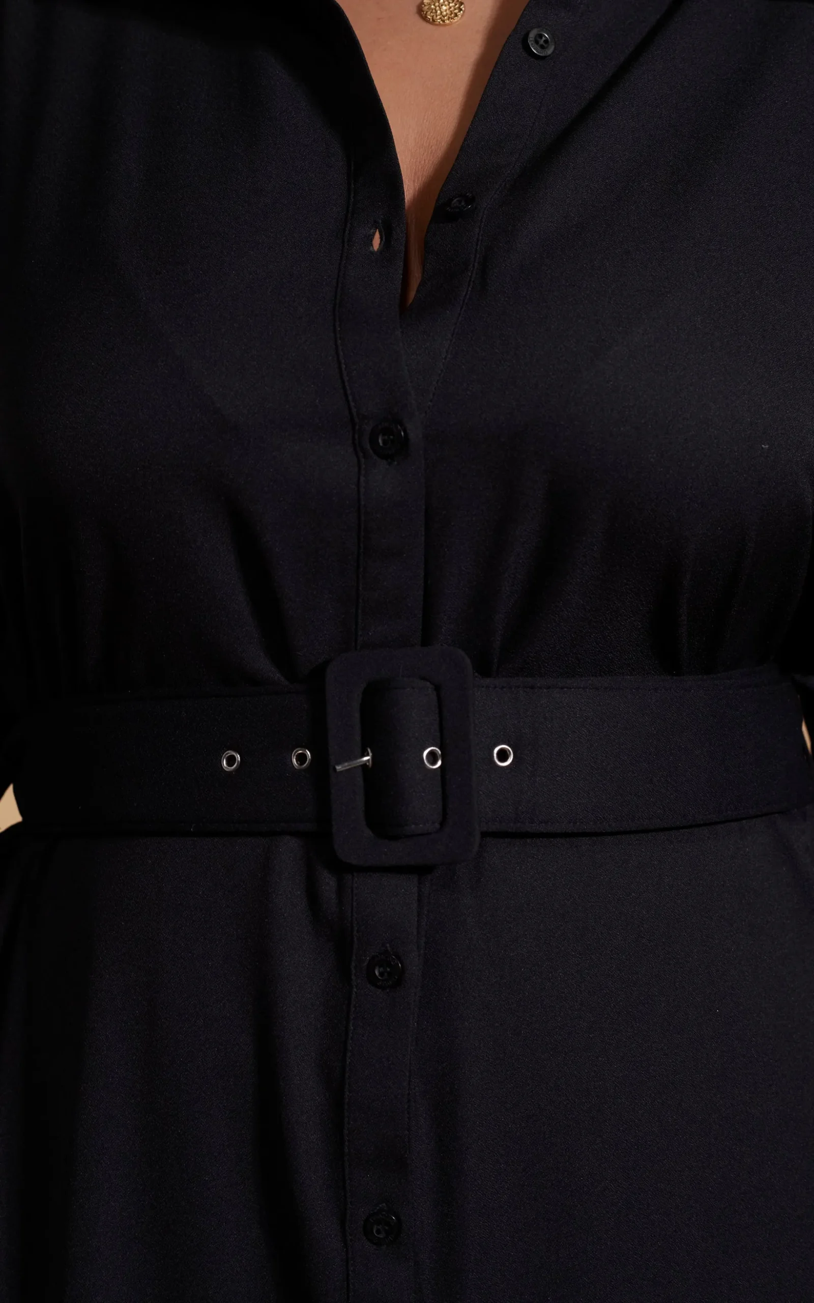 Dove Dress In Black-Extended Sizing