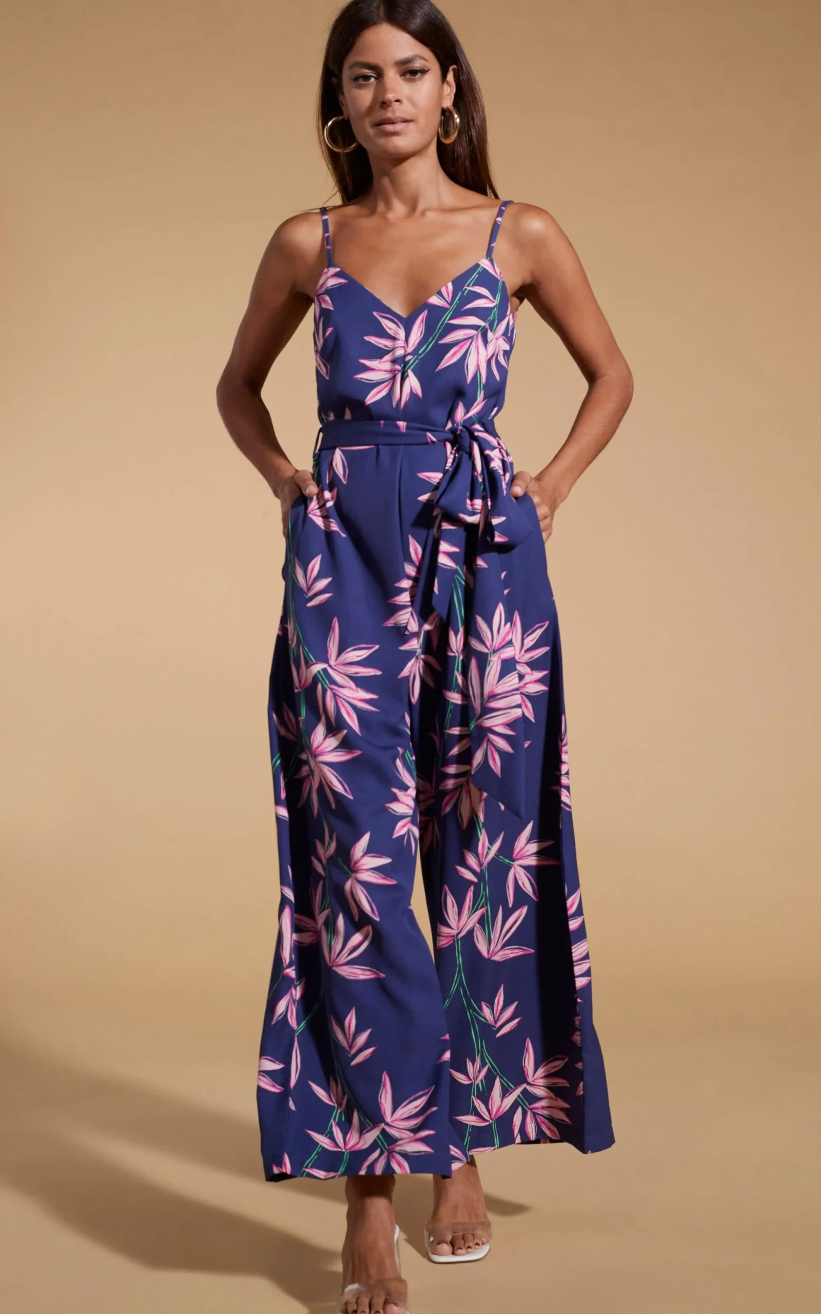 Gabriella Jumpsuit In Bamboo Navy Base