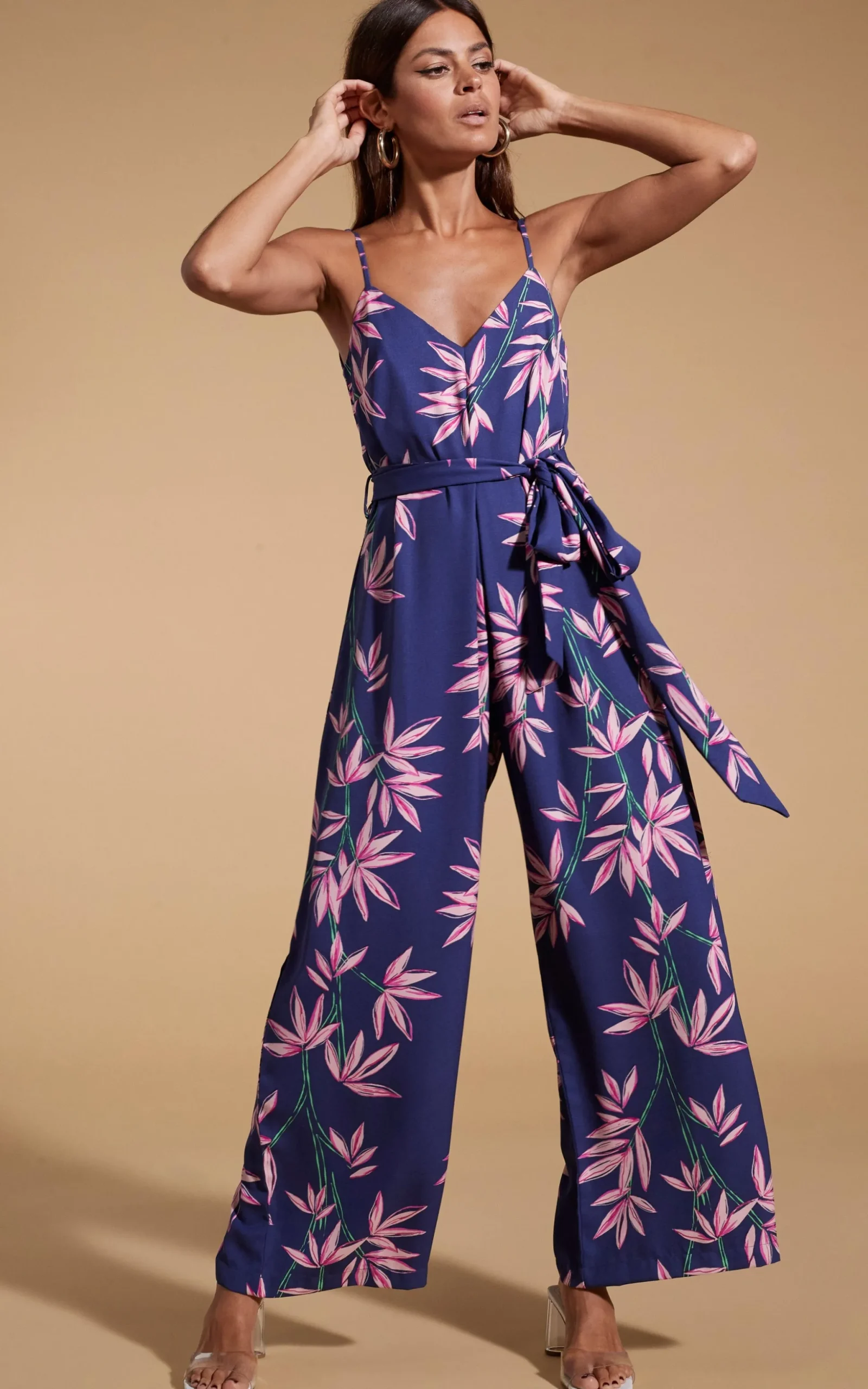 Gabriella Jumpsuit In Bamboo Navy Base