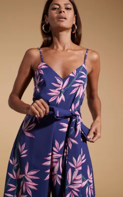Gabriella Jumpsuit In Bamboo Navy Base