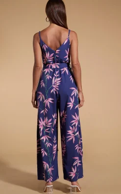 Gabriella Jumpsuit In Bamboo Navy Base
