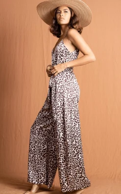 Gabriella Jumpsuit In Bare Leopard