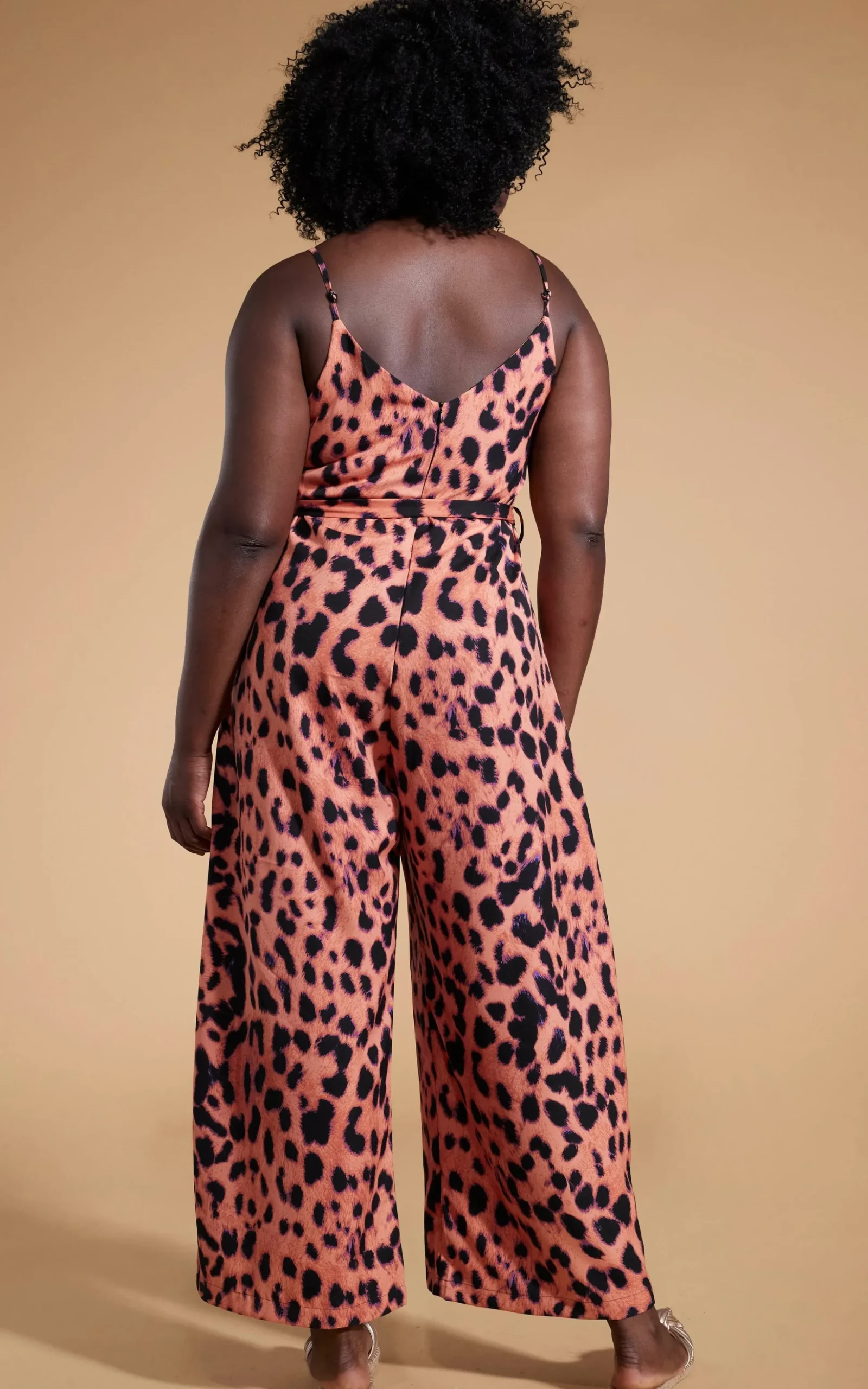 Gabriella Jumpsuit In Plorange Leopard