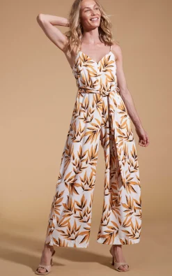 Gabriella Jumpsuit In Tropic Natural