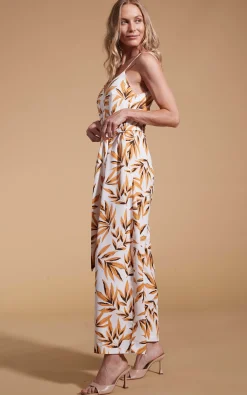 Gabriella Jumpsuit In Tropic Natural