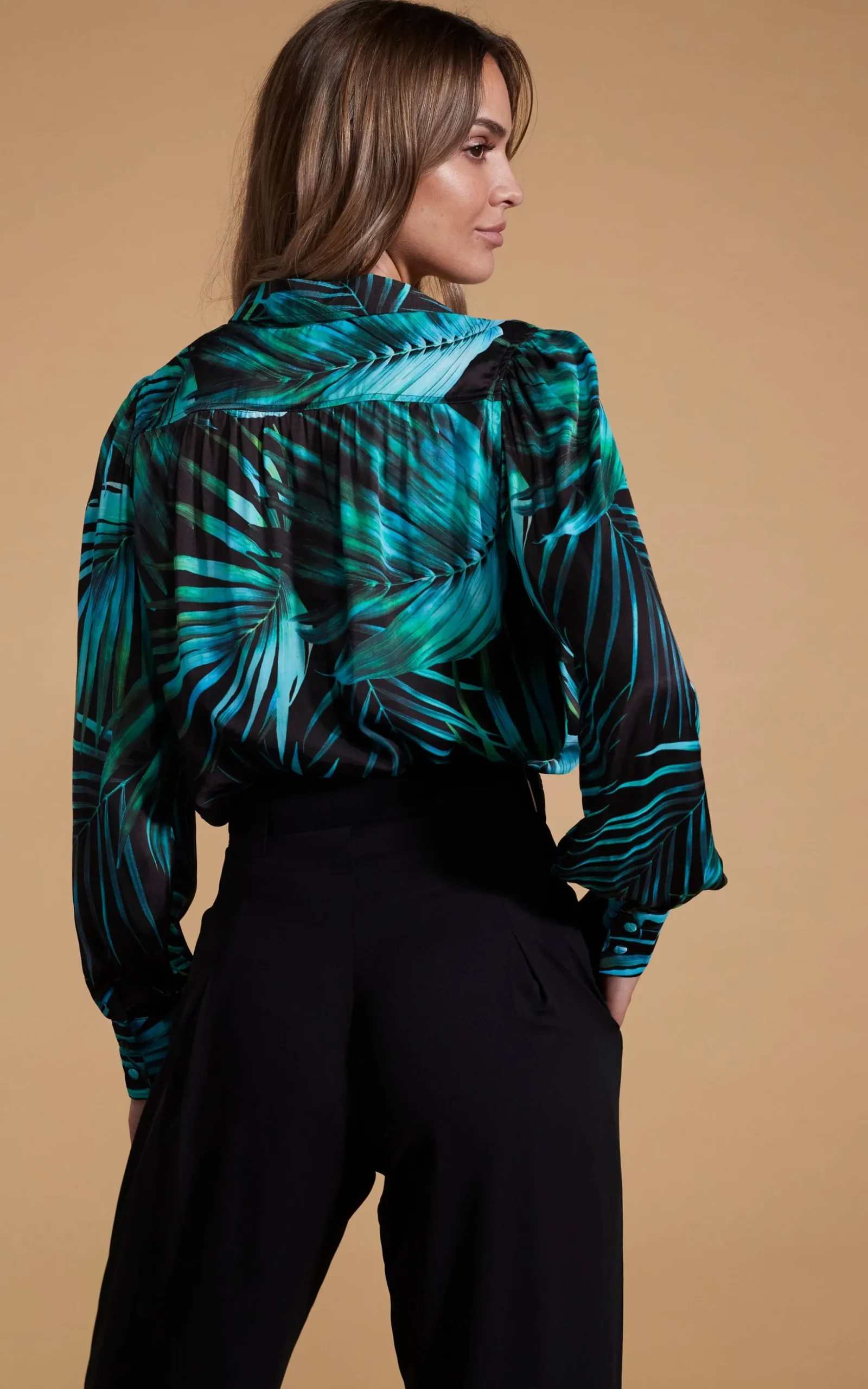 Halo Dominic Shirt In Green Palm