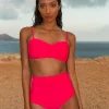 Halo Lalita Bandeau Bikini Top In Hot Pink