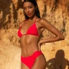 Halo Miyanna Ruched Brief In Hot Pink