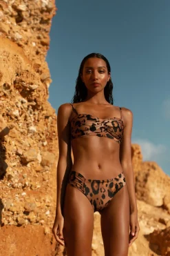 Halo Miyanna Ruched Brief In Leopard
