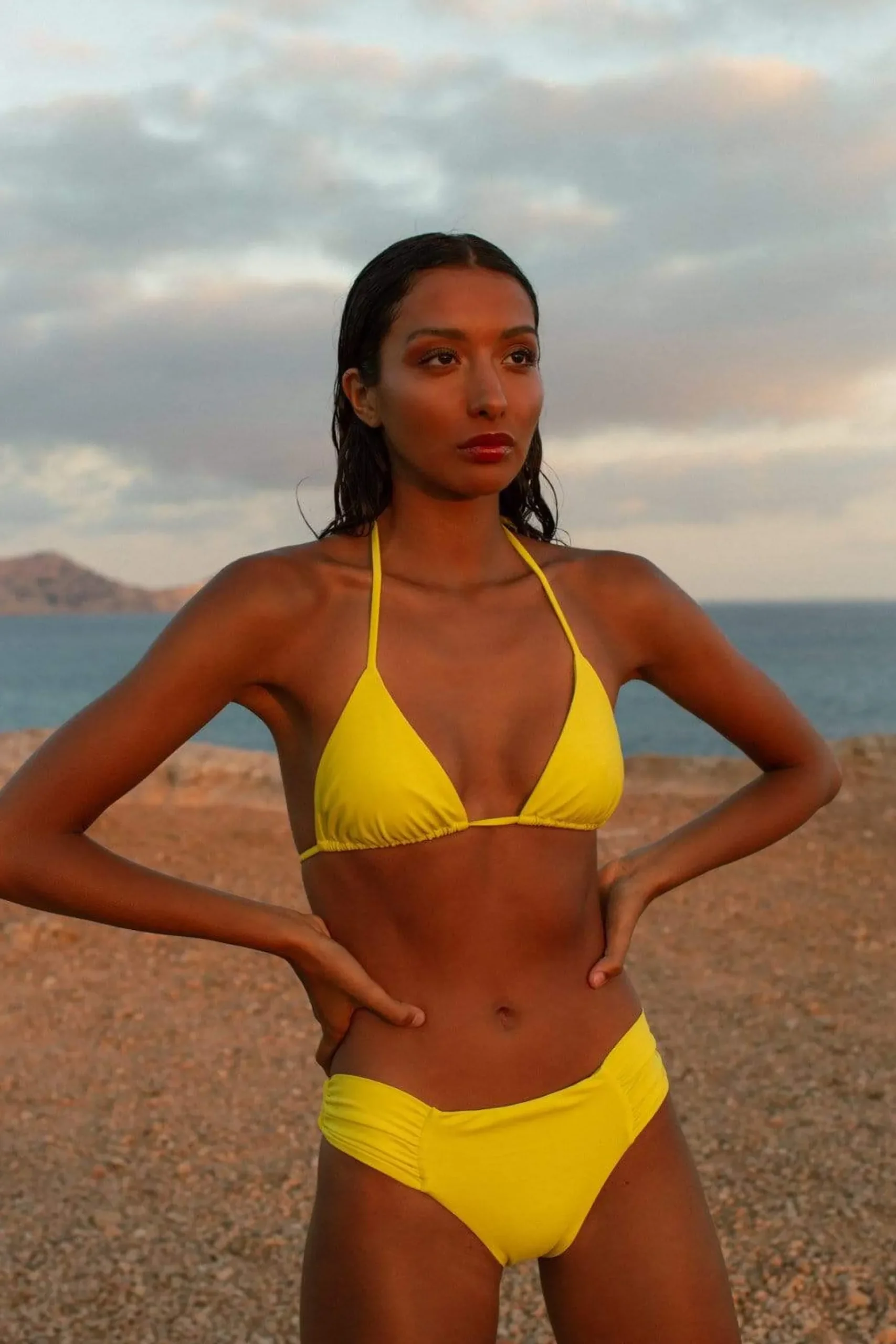 Halo Miyanna Ruched Brief In Limonata