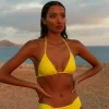 Halo Ozari Triangle Bikini Top In Limonata