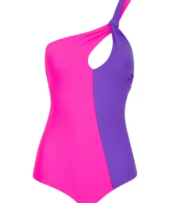 Halo Portinax Swimsuit In Pink & Purple Indigo Mix