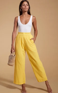 Halo Tahiti Trousers In Primrose Yellow