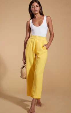 Halo Tahiti Trousers In Primrose Yellow