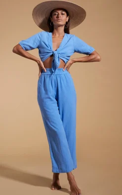 Halo Tahiti Trousers In Sky Blue
