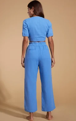 Halo Tahiti Trousers In Sky Blue
