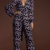 Holly Jumpsuit In Pink On Black Cloud
