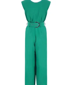 Indy Jumpsuit In Vivid Green-Reversible