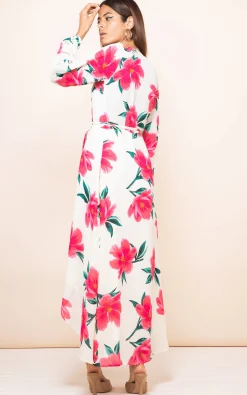 Jagger Dress In Cream Base Tulip