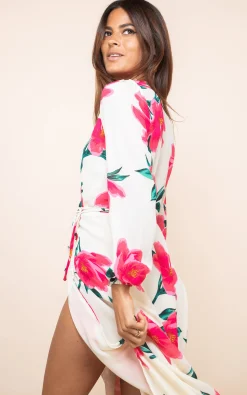 Jagger Dress In Cream Base Tulip