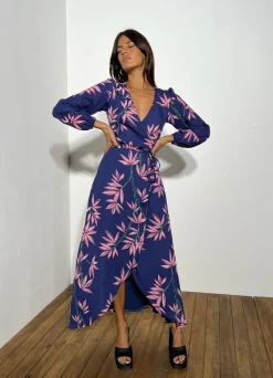 Jagger Maxi Dress In Bamboo Navy Base