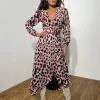 Jagger Maxi Dress In Blush Leopard