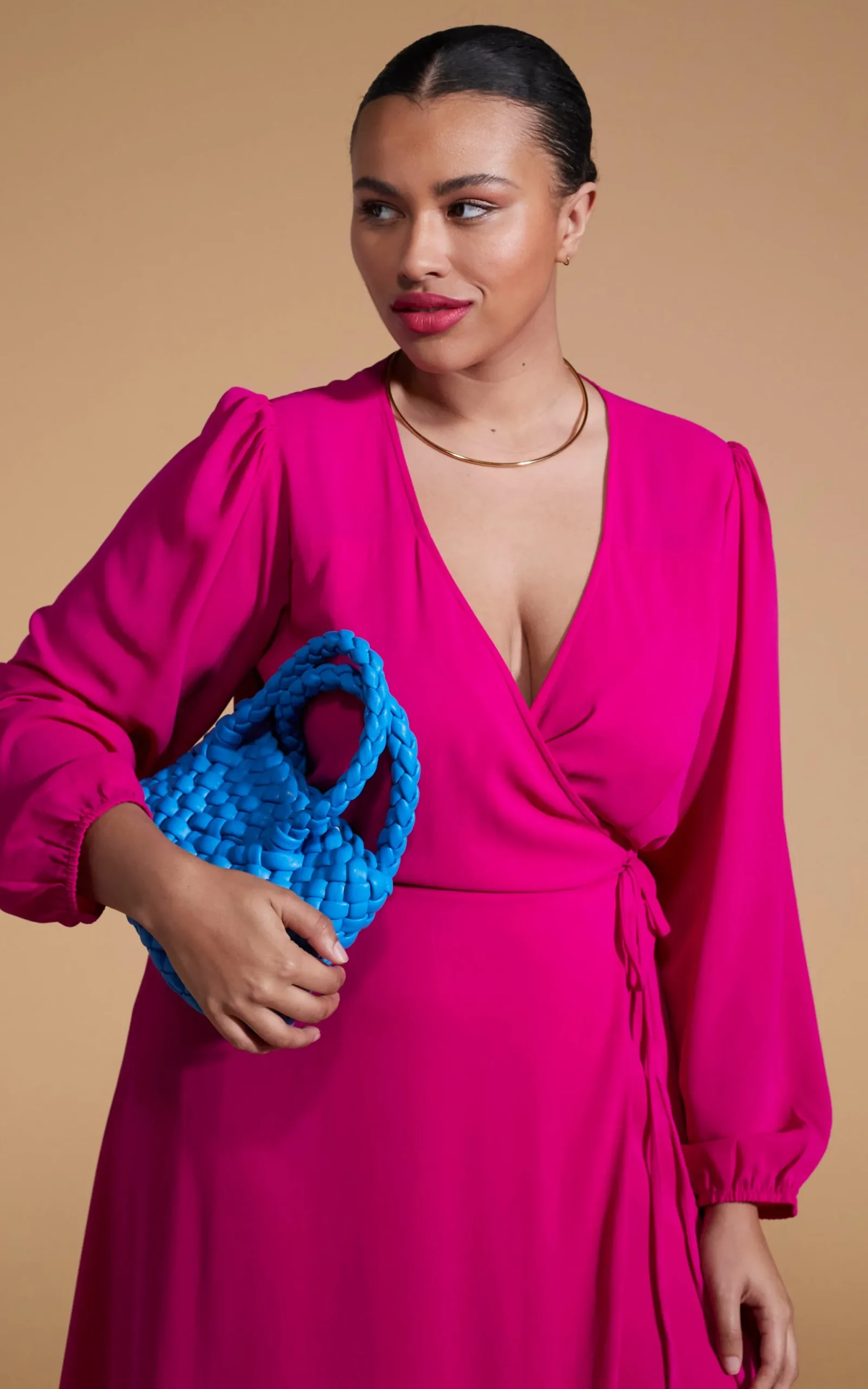 Jagger Maxi Dress In Magenta-Extended Sizing