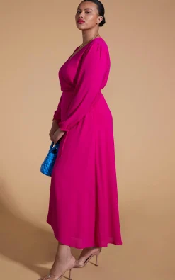 Jagger Maxi Dress In Magenta-Extended Sizing