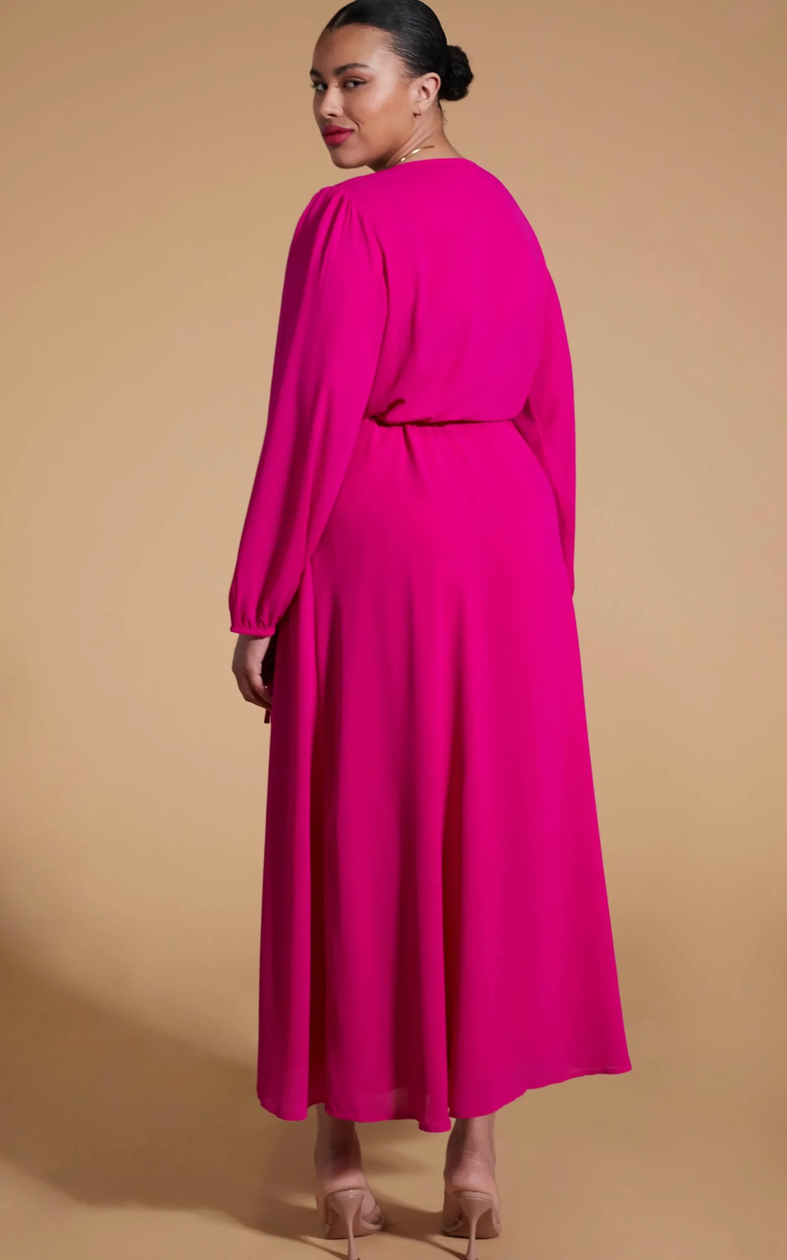 Jagger Maxi Dress In Magenta-Extended Sizing
