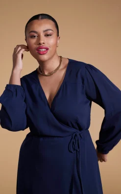 Jagger Maxi Dress In Navy-Extended Sizing