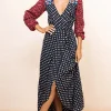 Jagger Maxi Dress In Red Polka Dot
