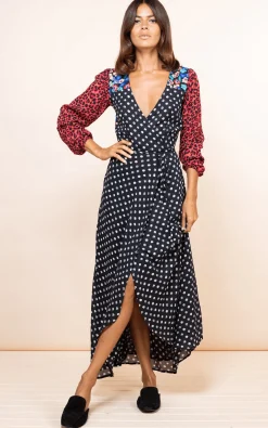 Jagger Maxi Dress In Red Polka Dot