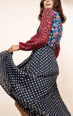 Jagger Maxi Dress In Red Polka Dot