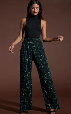 Jesse Trousers In Green Alligator