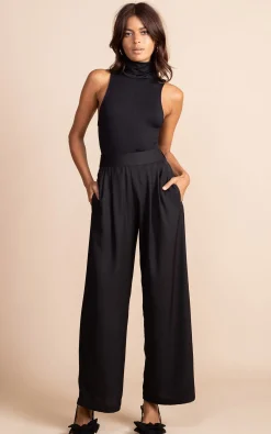 Joey Palazzo Trousers In Black