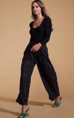 Joey Palazzo Trousers In Abstract Multi
