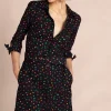 Jonah Mini Shirt Dress In Abstract Multi