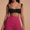 Lola Linen Shorts In Raspberry