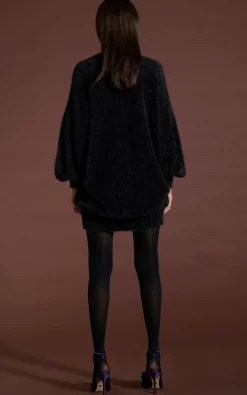 Maggie Jumper Dress In Black