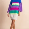 Maggie Jumper Dress In Stripe