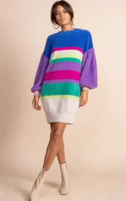 Maggie Jumper Dress In Stripe