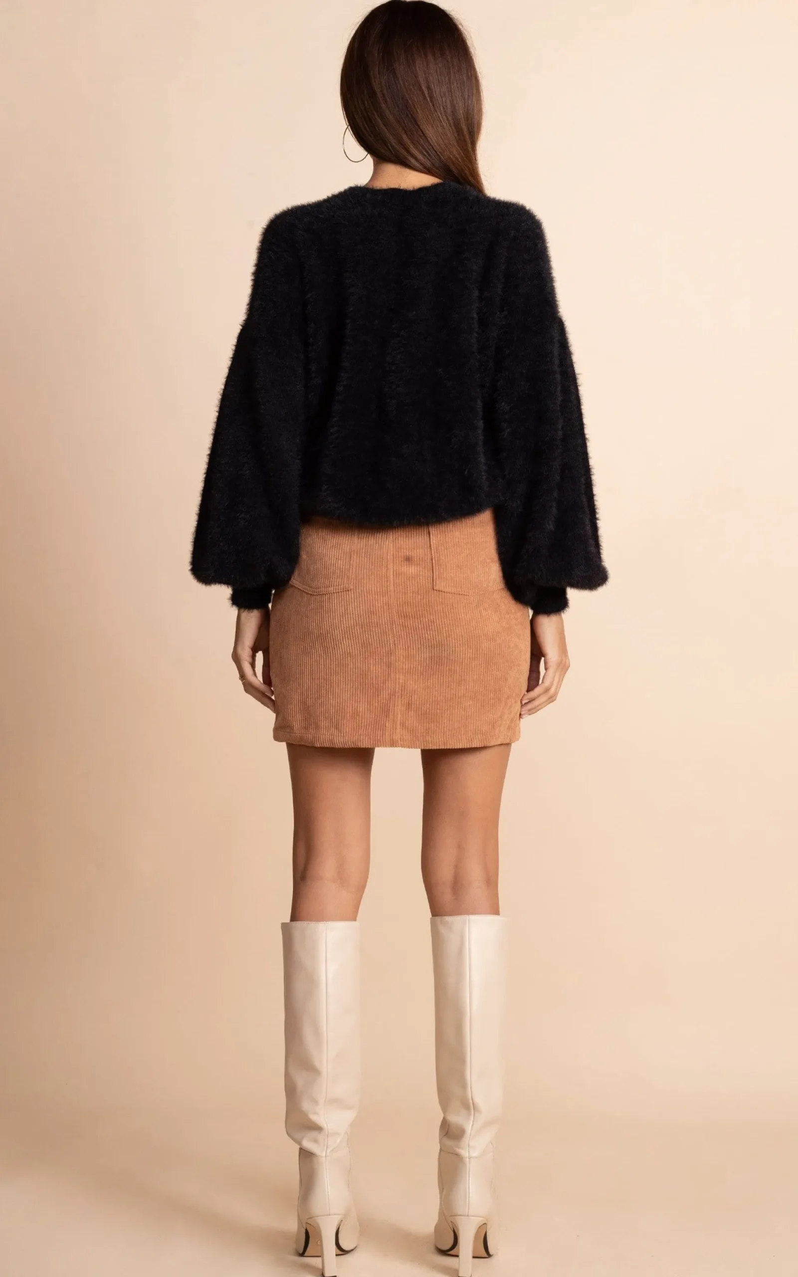 Nikeeta Mini Skirt In Tan