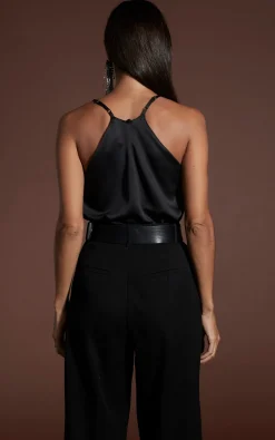 Nina Halter Cami Top In Black
