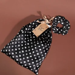 Oona Shortie Pj Set In Black Polka Dot